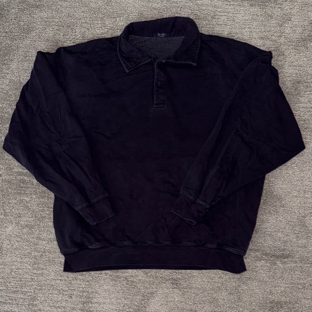 Navy Long Sleeve Polo Shirt